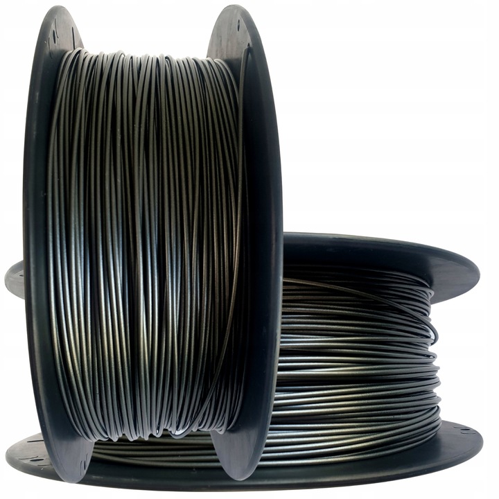Filament Asa 1,75 mm 3D tisk Plastspaw 1000 g Šedý Tmavý Polský Výrobce
