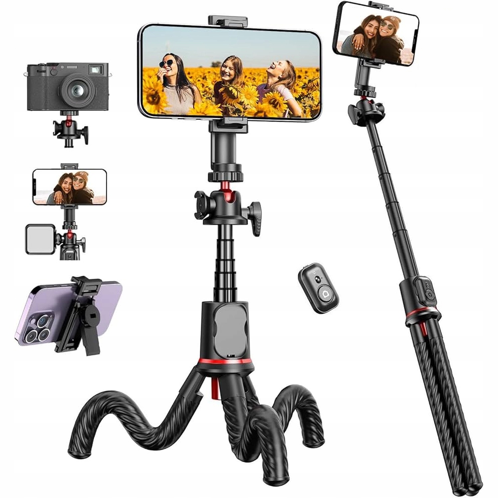 Selfie Tyč Pro Telefon Gopro Stativ Držák Tripod Dálkové Ovládání Bluetooth