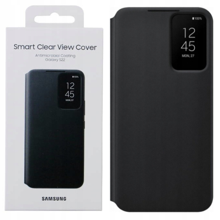 Originální Pouzdro S Klopou Smart Clear View Cover Pro Samsung Galaxy S22