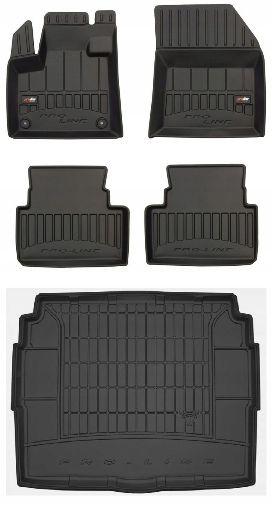 Set 3D Gumové rohože a rohož do kufru Citroen C5 Aircross od 2018- d