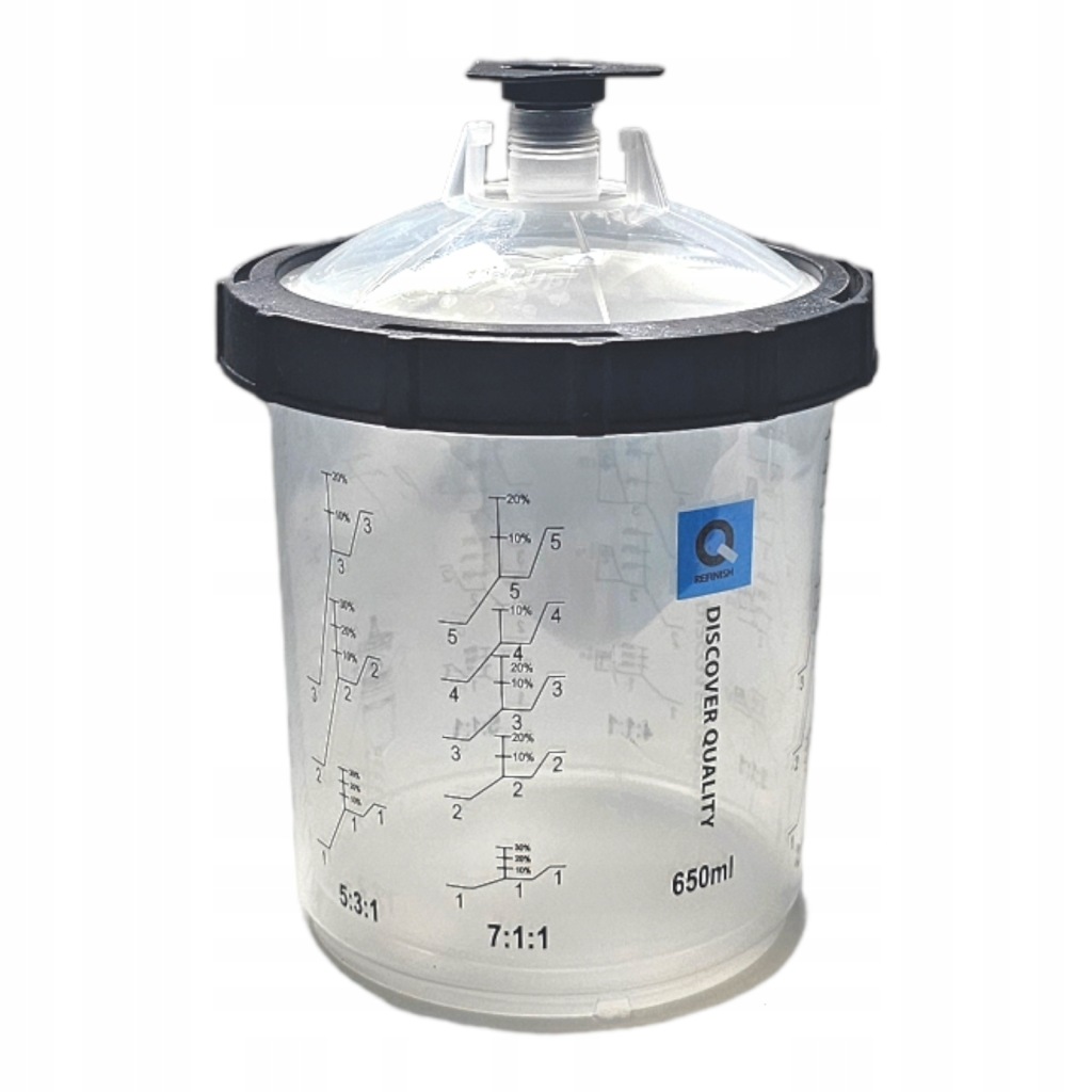 Sada kelímků Pps na míchání laku 650 ml 125 mikro 50 Ks kelímků Q-refini