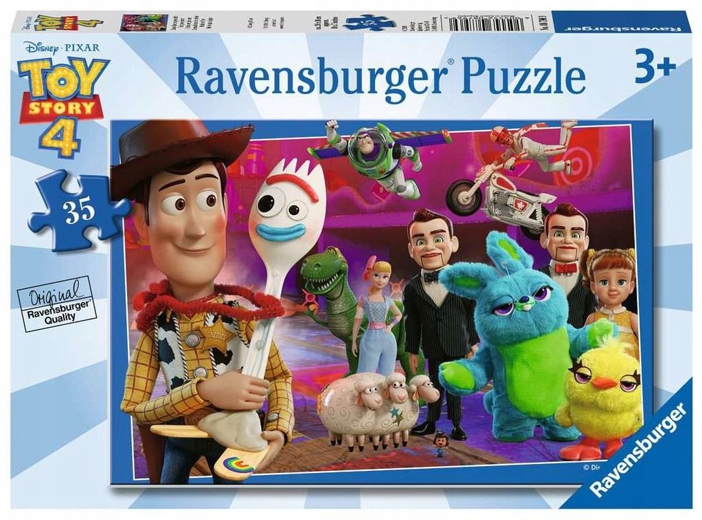 Sada Puzzle 35 Elementů Skládačka Toy Story 4 Rozvíjí představivost Pohádka