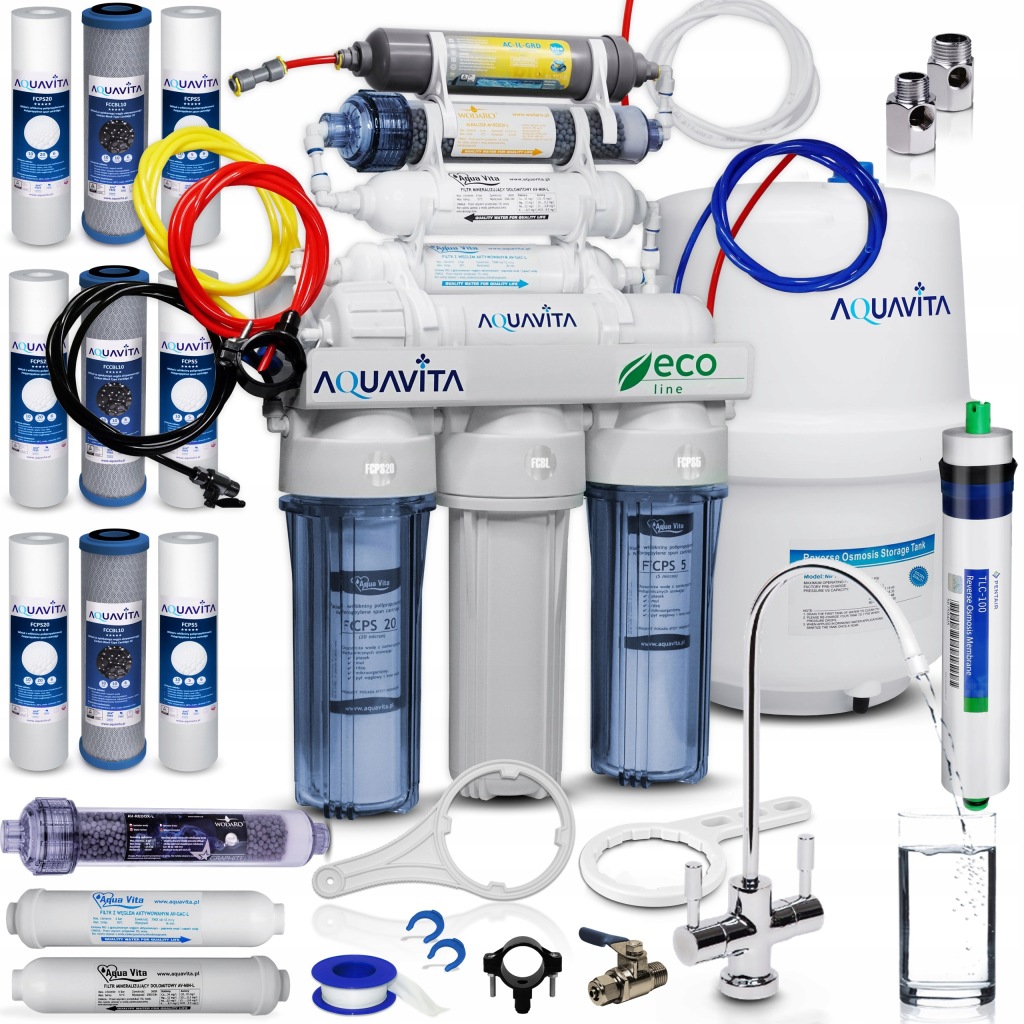 RO8 Filtr Na Vodu Osmóza Ionizátor Strukturátor Aqua Vita Redox Minerály