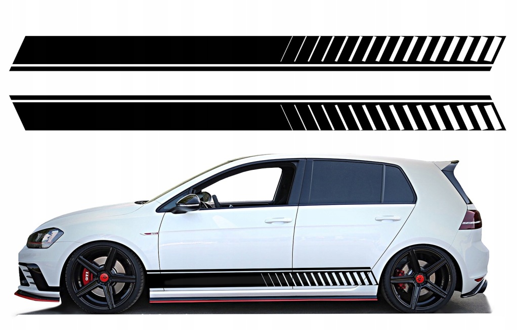 2x Samolepky Grafika na auto bok auta Pásy Pásky Linie Tuning 220x18,5
