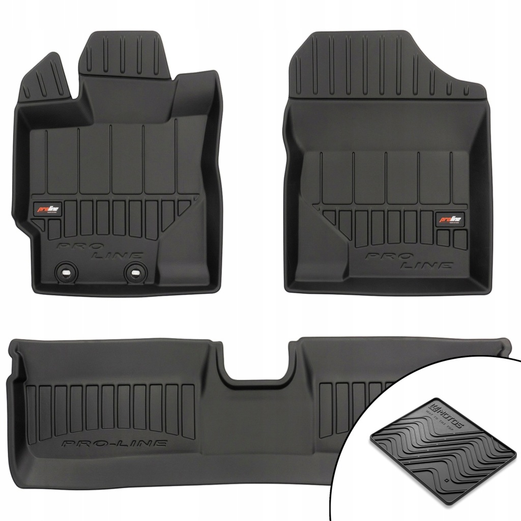 3D gumové koberce Toyota Yaris III 2011-2020 podložka bonus