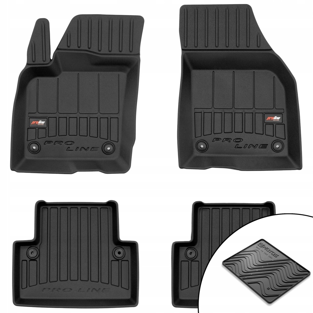 Gumové 3D koberce Volvo V50 2004-2012 rohož bonus