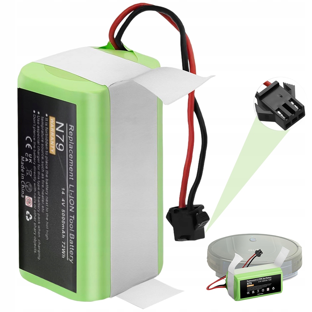 5000MAH 14,4V Náhradní Baterie Pro Eufy RoboVac G10 11 11S Hybrid G30 G20