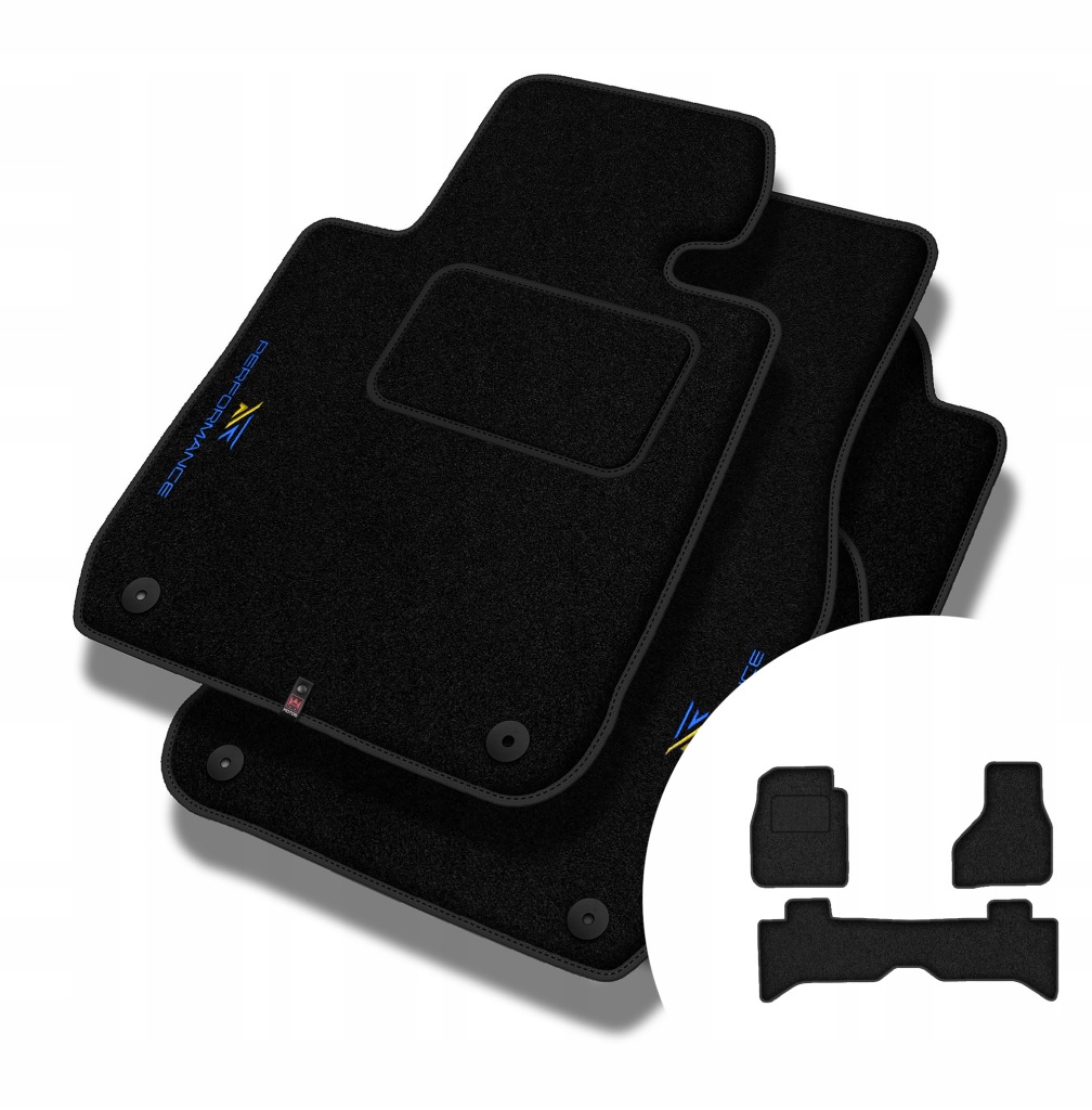 Velurové koberce Performance pro Dodge Ram 1500 IV 2013-2018, krátká verze
