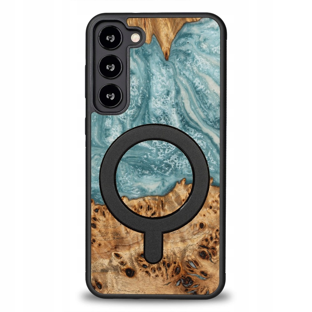 Pouzdro Bewood Unikátní pro Samsung Galaxy S23 Plus Planety Uran s MagSafe