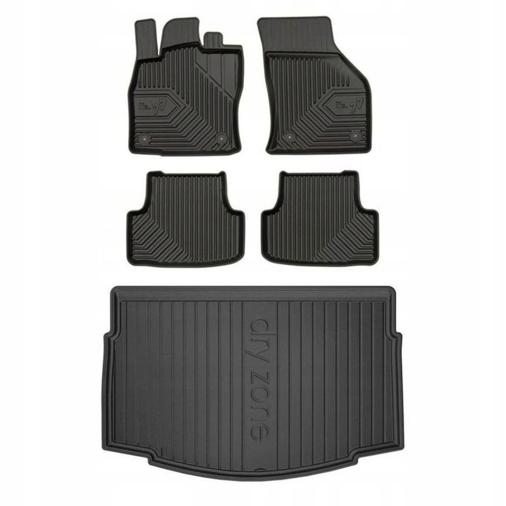 Gumová sada koberců a rohožek Volkswagen Golf VII 2012-2020 Hatchback, spodní část
