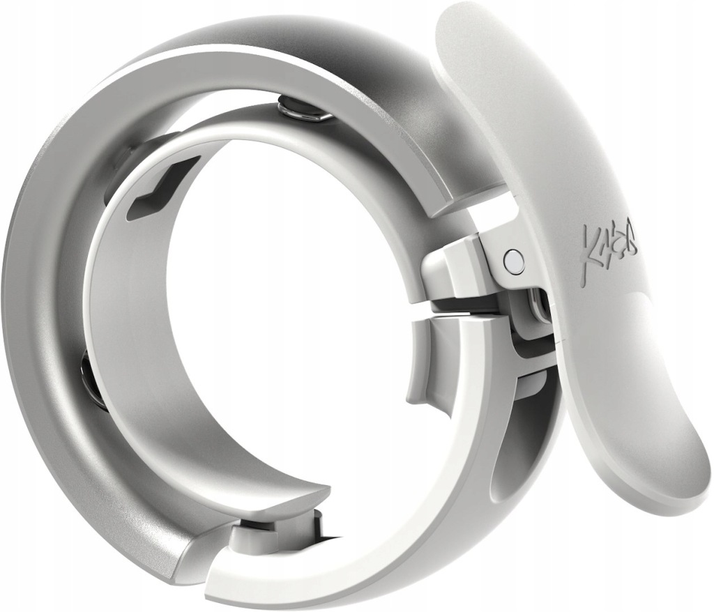 Originální Zvonek Na Kolo Knog Oi Prima Large Velký Šedý 23,8-31,8 mm
