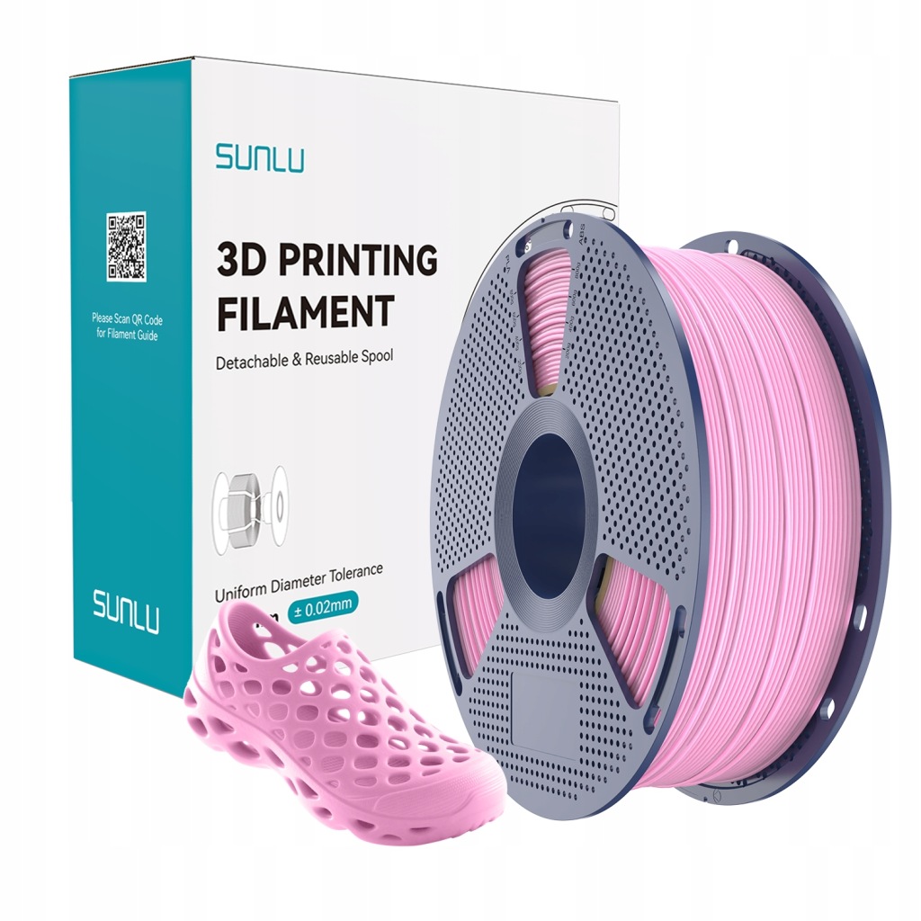 Tpu filament Sunlu 1,75 mm 1000 g růžový