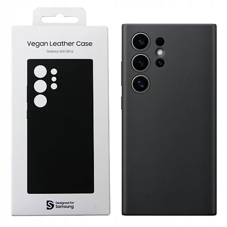 Originální Pouzdro Vegan Leather Case Samsung Galaxy S24 Ultra Černé