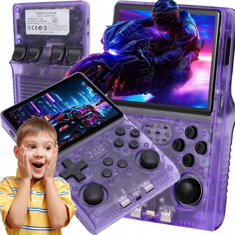 Přenosná Herní Konzola R40SPRO Pro Retro 30000 Hry Linux 256G Gameboy Dárek