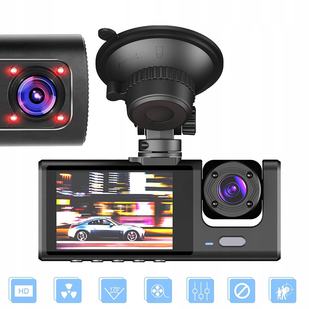 Kamera Do Auta Video Záznamník Jízdy Hd Ir G senzor