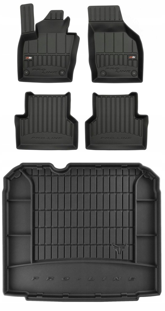 Set 3D Koberce a rohož do kufru Audi Q3 1 2011-2018 D