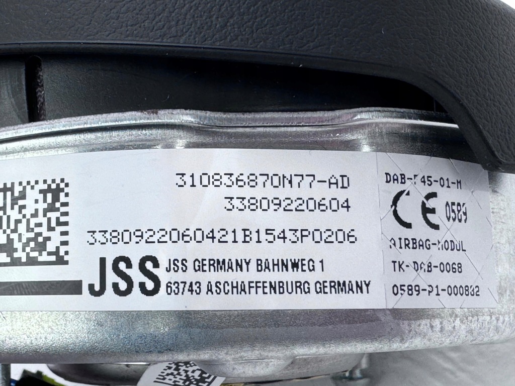 Bmw F20 F30 F39 F45 F46 F48 M-pakiet Airbag Poduszka Kierowcy 8092791 — zdjęcie 5