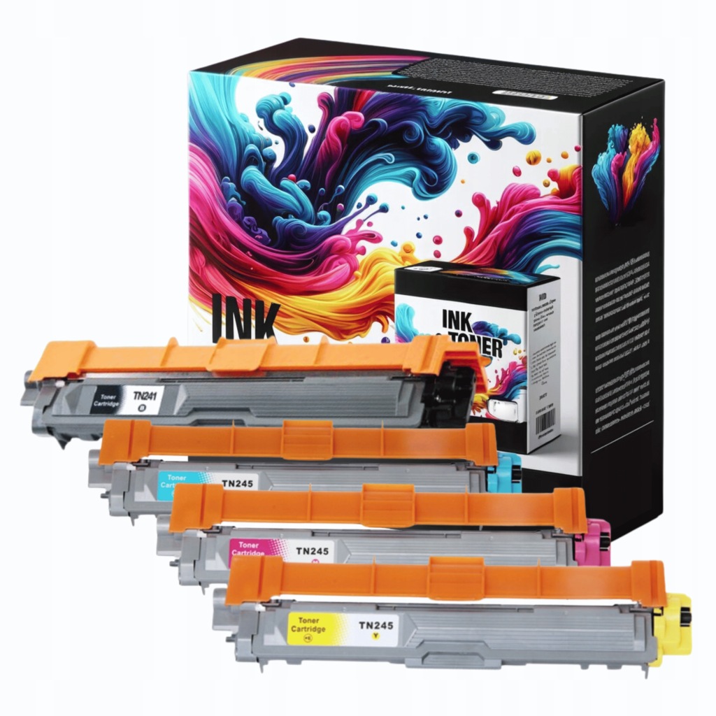 4x Tonery Pro Drukarky Brother TN241 XL DCP-9015CDW DCP-9020C MCF-9140CDN