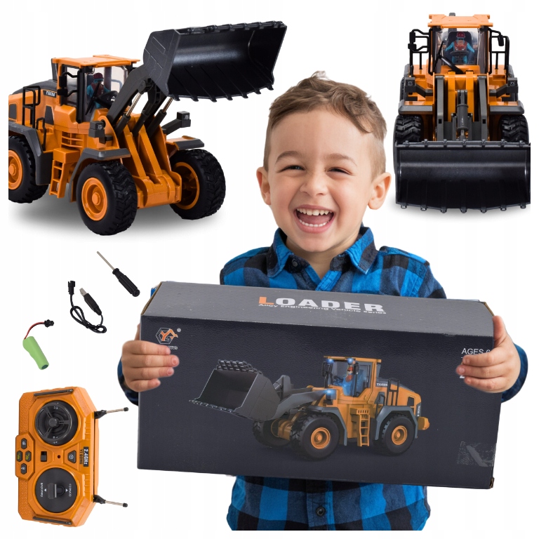 Traktor na dálkové ovládání S Ovladačem s nastavitelným tahem světla