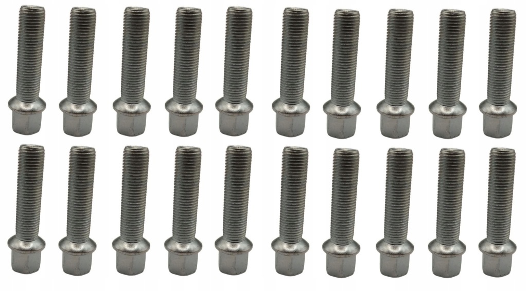 Šrouby 14x1,5x50 Pozink Stříbrný Vw Passat Golf Polo Seat Mercedes Audi 20x
