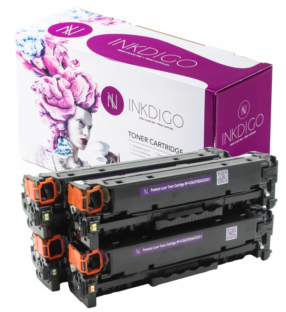 Set 4x toner do tiskárny Hp CF380X Mfp M476nw M476dn M476dw