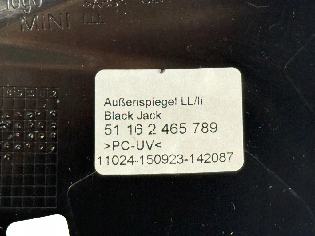 MINI F54 F55 F56 F57 F60 Obudowa Lusterka Lewa OE 2465789 — zdjęcie 5