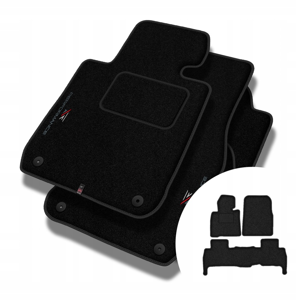 Velurové koberce Performance pro Toyota Land Cruiser J200 2007-2021