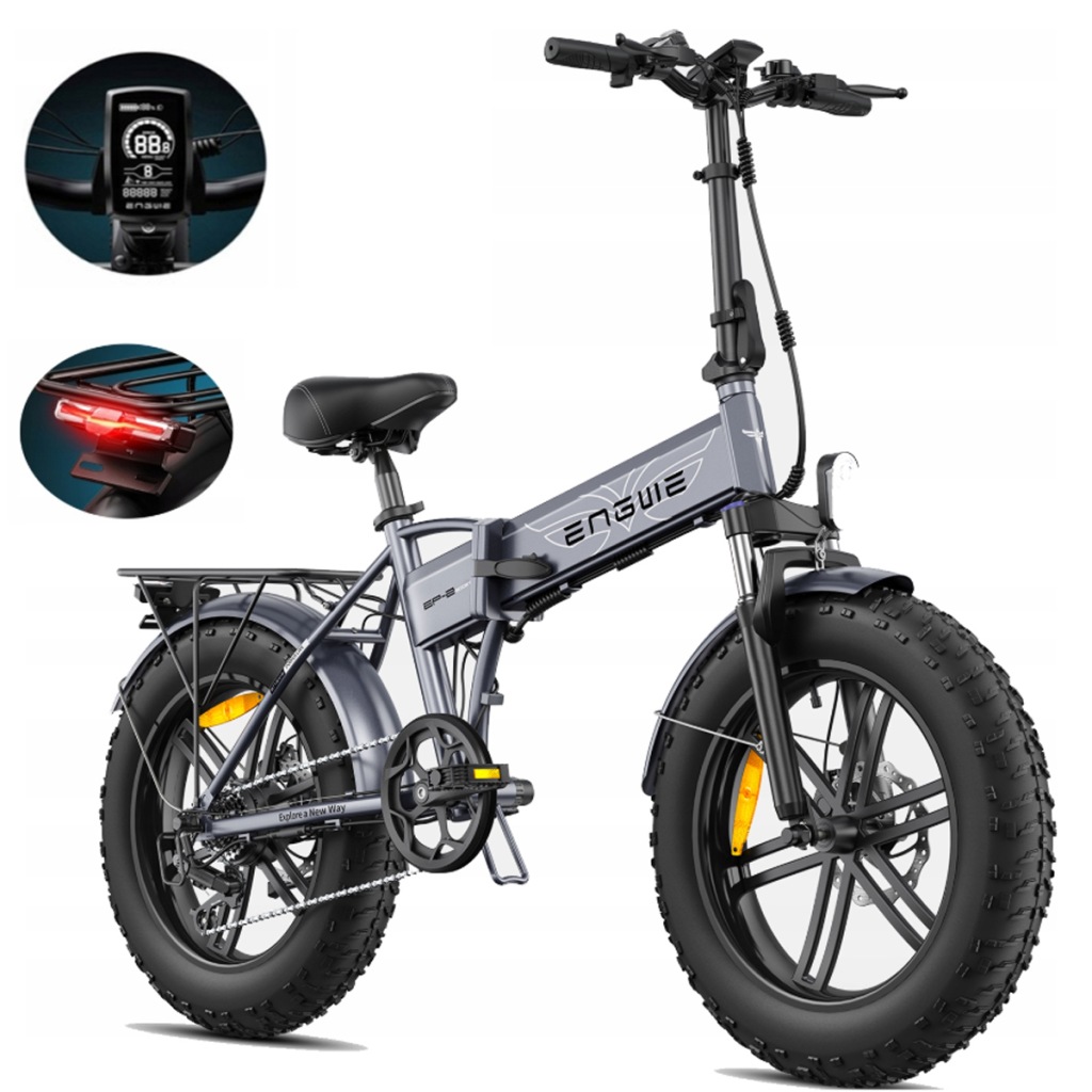 Składany Rower Elektryczny Engwe EP-2 Boost 13Ah 120KM Dla Dorosłych 20"