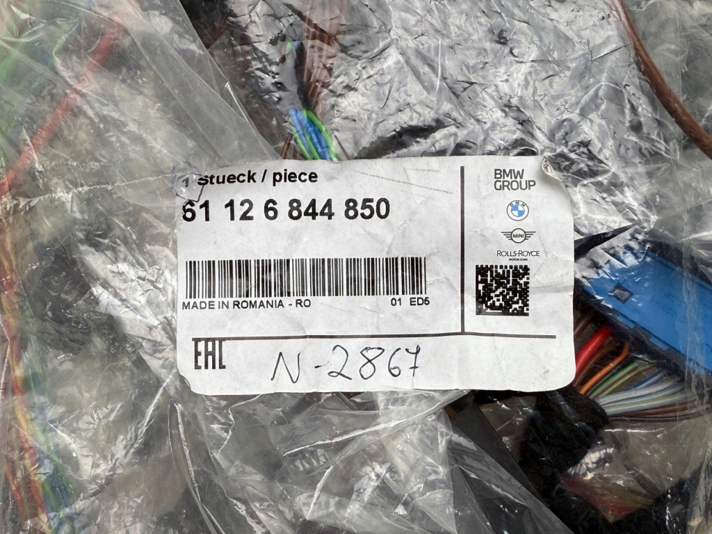 MINI Cooper One F54 F54N Wiązka Kabli Bagażnik Tył Nowa OE 6844850 — zdjęcie 9