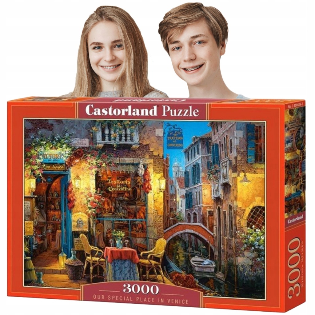 Puzzle Pro Dospělé 3000 dílků Benátky Krásný Potisk Dobrá Kvalita