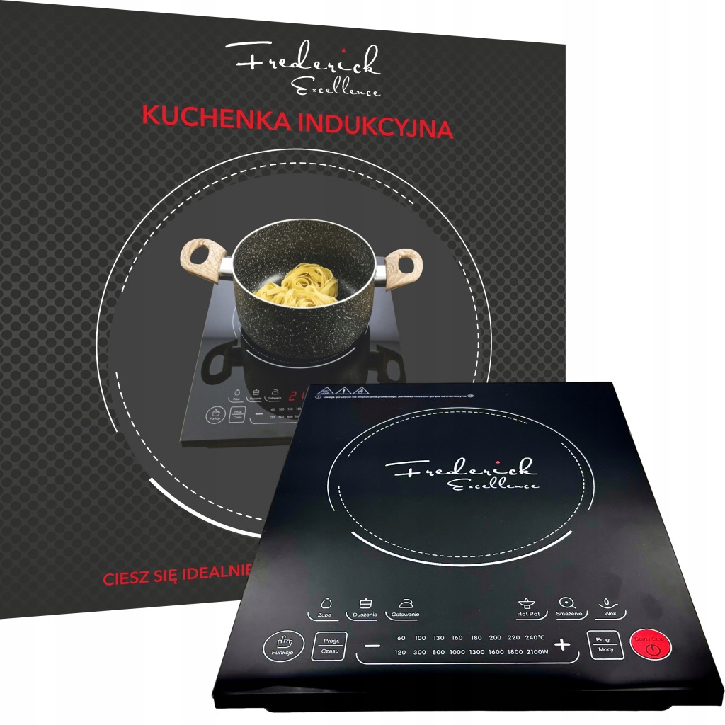 Indukční Varná Deska 2100W, Prémiová Kvalita! Max Topné Pole XXL