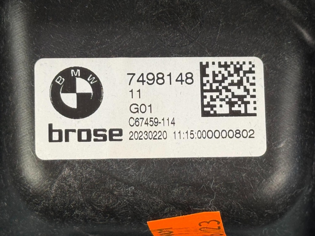BMW F97 G01 Podnośnik Mechanizm Szyby Przedniej Prawy Nowy OE 7498148 — zdjęcie 5