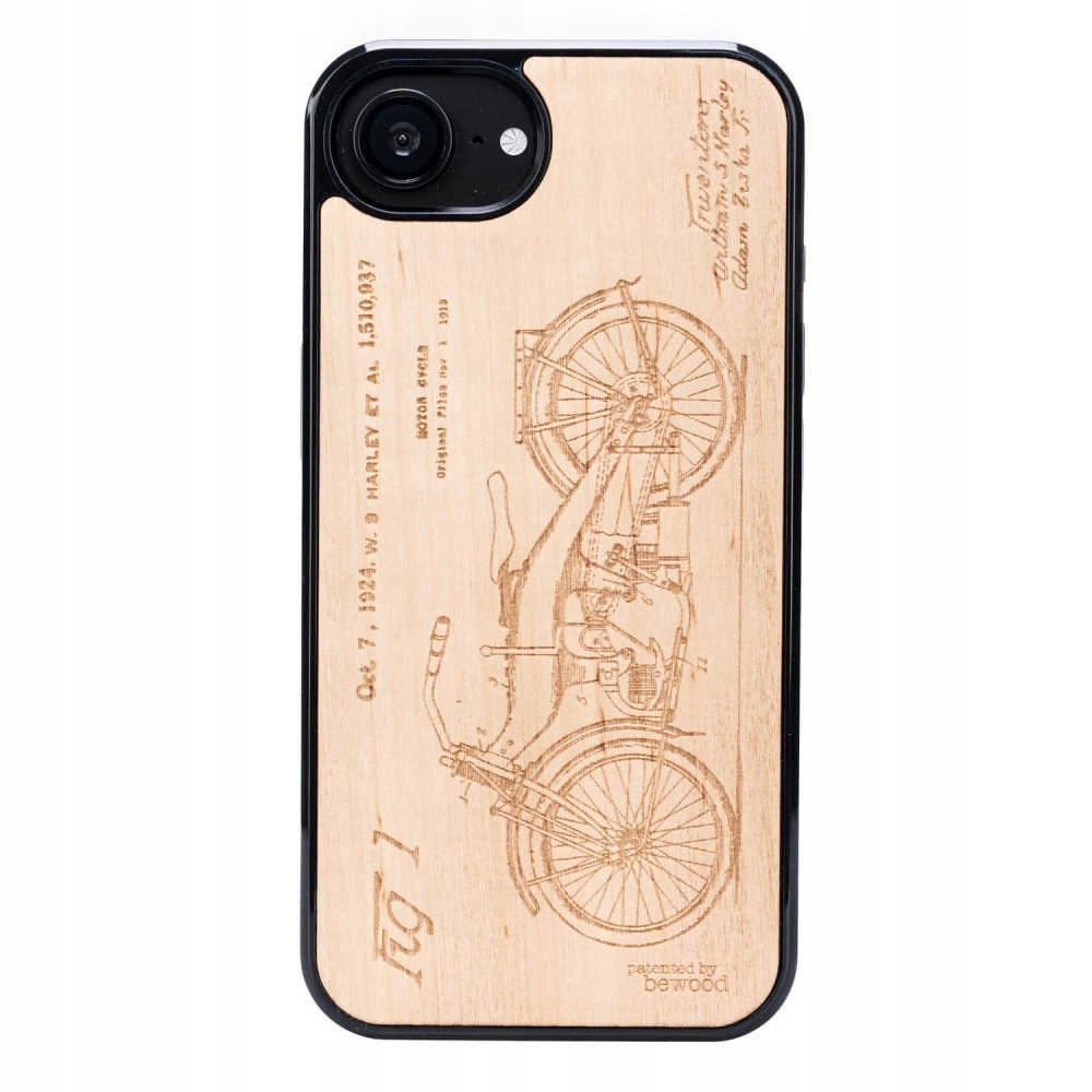 Dřevěné Pouzdro Bewood pro iPhone 16e Harley Patent Aniegre