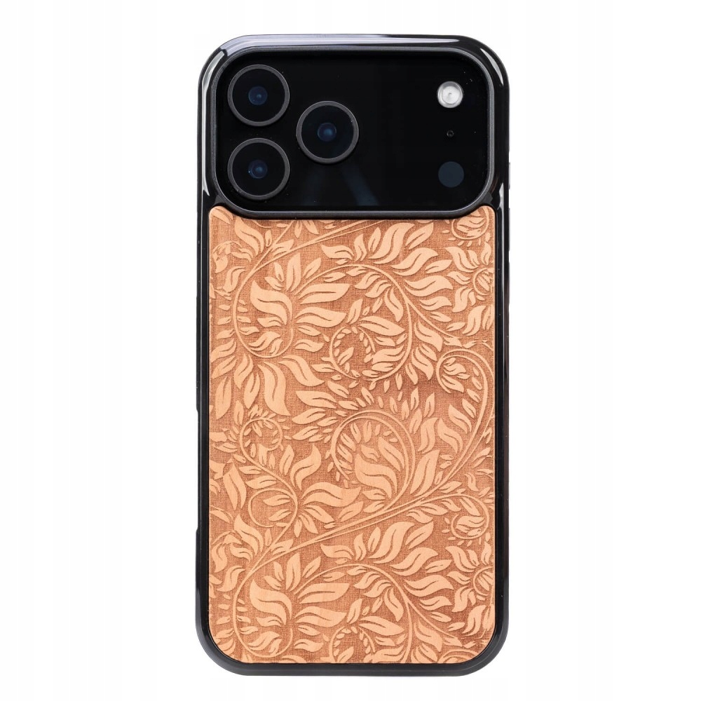 Dřevěné Pouzdro Bewood pro iPhone 17 Pro Max Jabloňové Listy
