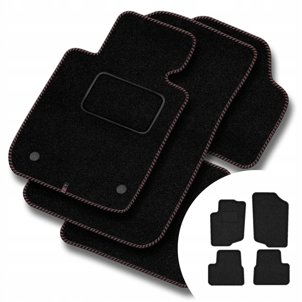 Velurové koberce Streak pro Peugeot 207 2006-2012