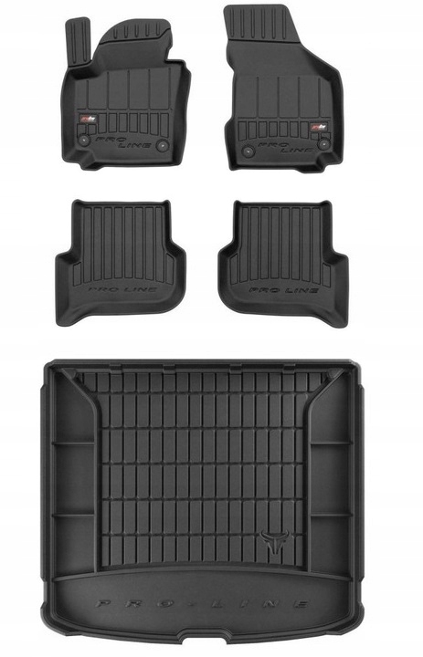 Set 3D gumové rohože Seat Altea XL 2004-2015 g