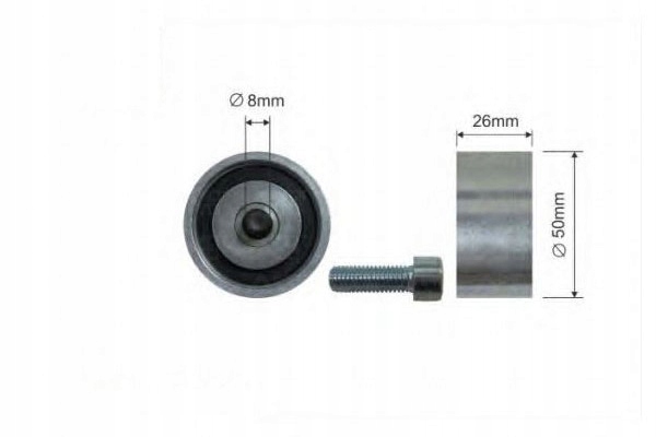 Caffaro rolă de ghidare Mitsubishi Renault Volvo