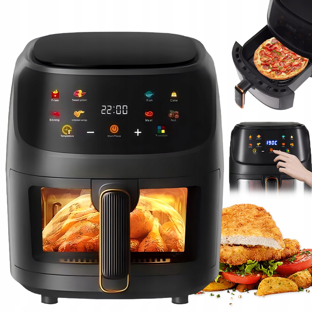 Fritéza Beztuková Fritéza 8 L 1800 W S 8 Režimy Vaření