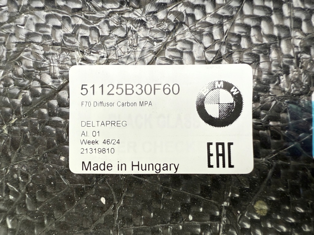 Bmw F70 M135i M-performance dyfuzor tył carbon 51125B30F60 — zdjęcie 5