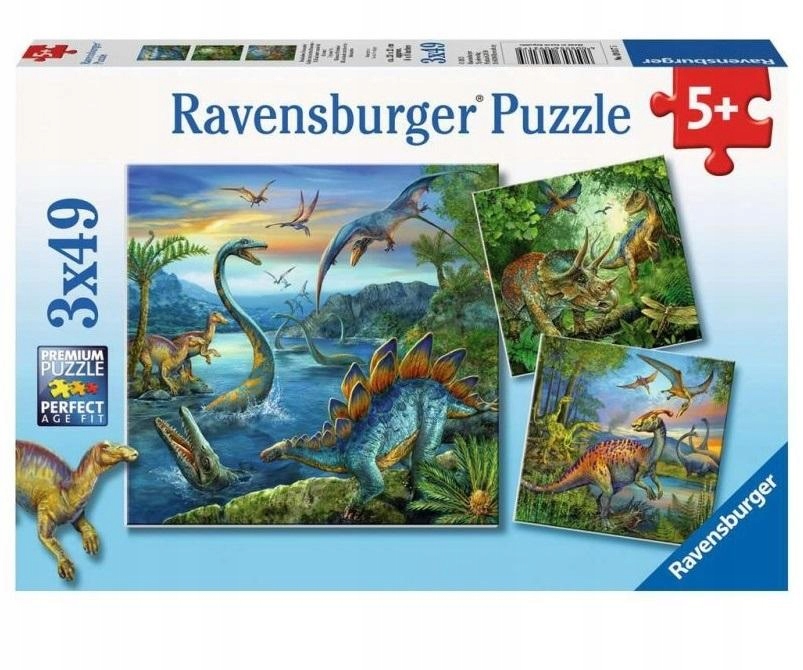 Pěkné Puzzle pro celou rodinu Obraz Dinosauři Dino rozvíjí Představivost