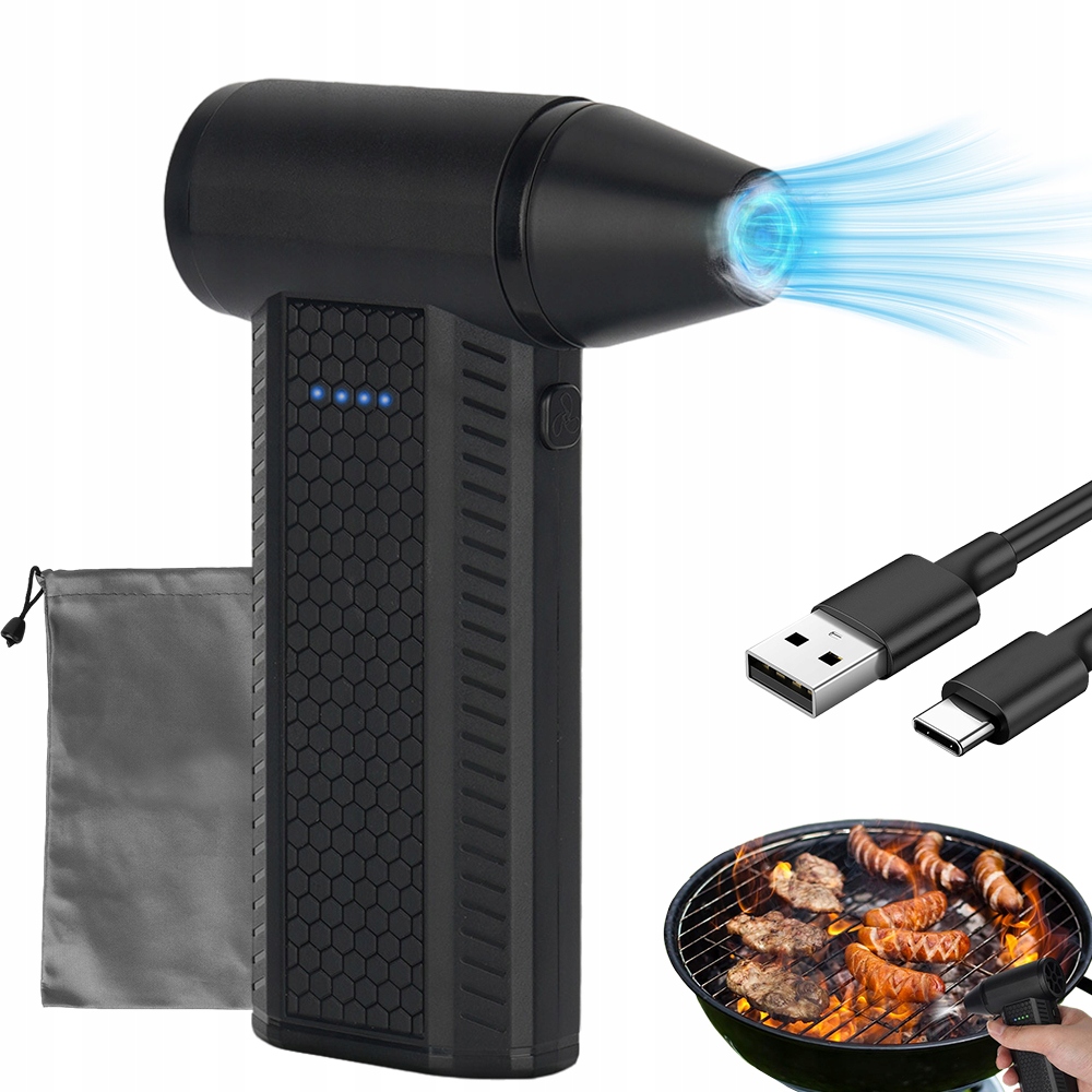 Mini Elektrický Odprašovač 4 Úrovně Výkonu Ruční Ventilátor Usb 4000MAH