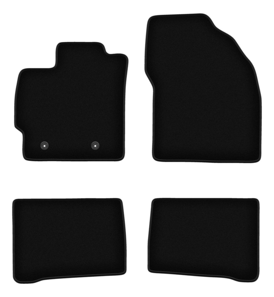 Velurové koberce Basic černé pro: Toyota Prius III hatchback (2009-2011)