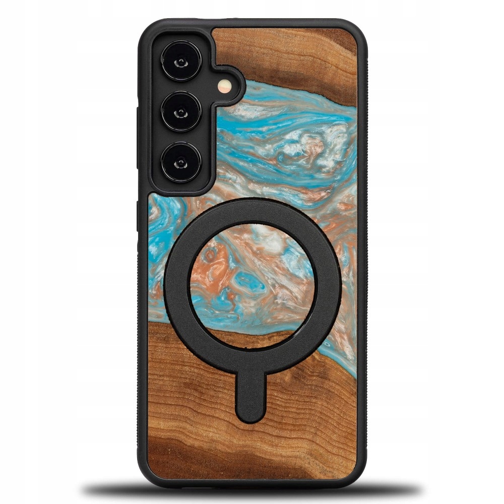 Pouzdro Bewood Unikátní pro Samsung Galaxy S24 Planety Saturn s MagSafe