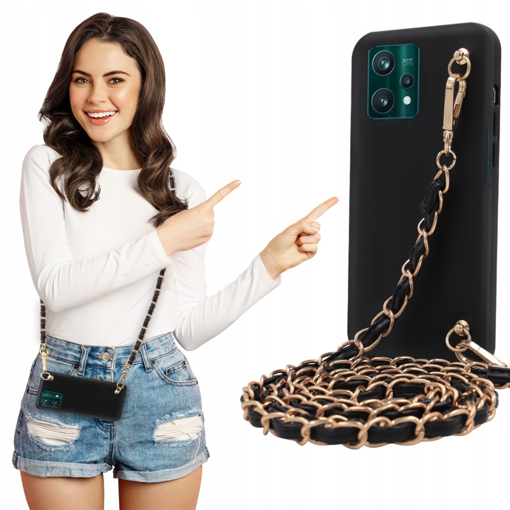 Pouzdro Mat Blink Černé pro Realme 9 Pro Plus Řetěz