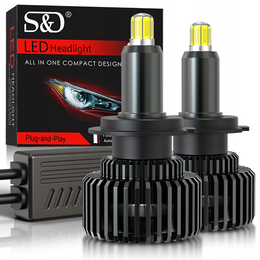 Led Žárovky S&d HIR2 9012 160W 360° 6-STRANNÉ 26000LM Ultra Silné Can