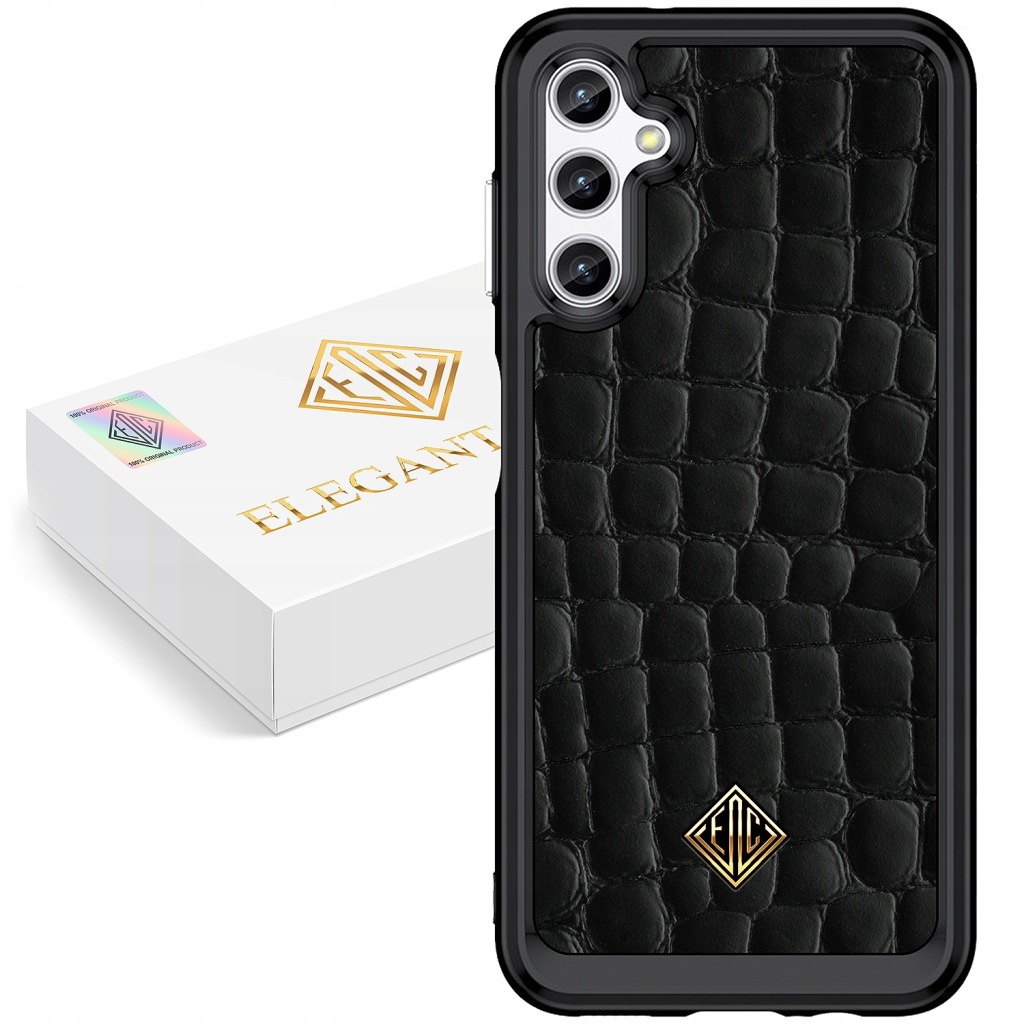 Pouzdro Pro Samsung A14 5G Kryt Luxusní Přírodní Kůže Originální
