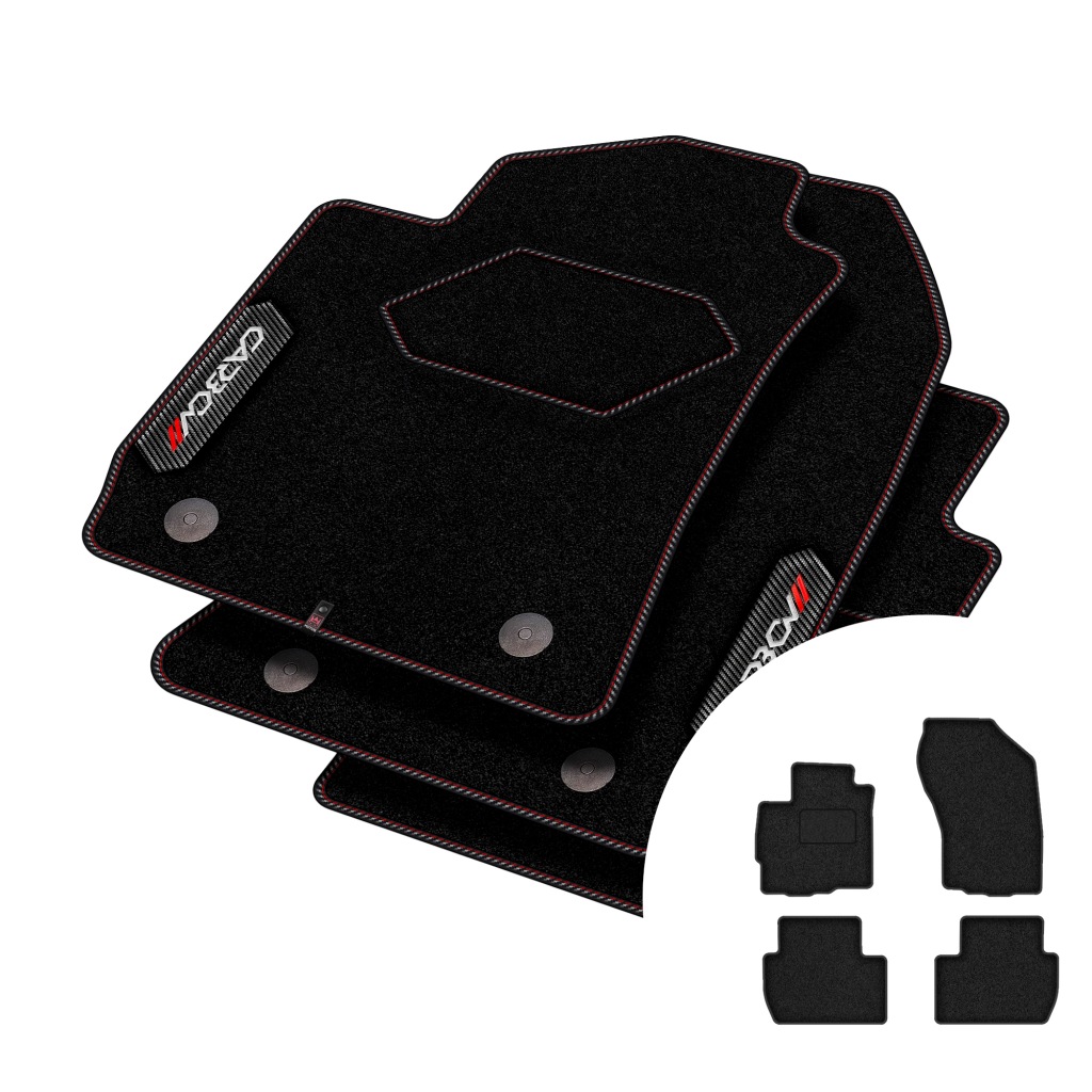 Velurové koberce Carbon pro Mitsubishi Outlander II 2006-2013
