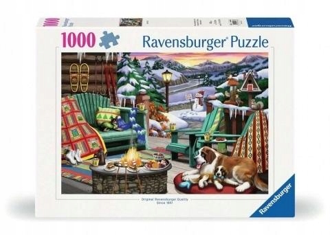 Překvapení K Narozeninám Hračka Puzzle 1000 Zimní odpočinek Sada