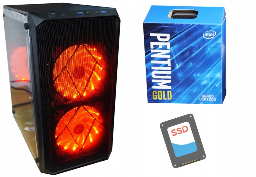 Počítač Pro Hru 4x4 Ghz Bez Karty Grafiky Ssd 16GB