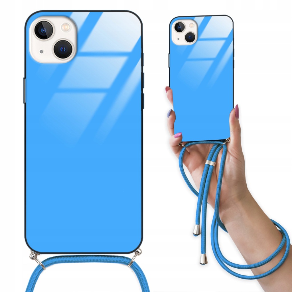 Pouzdro Crossglam Modré pro Iphone 14 Plus Šňůrka
